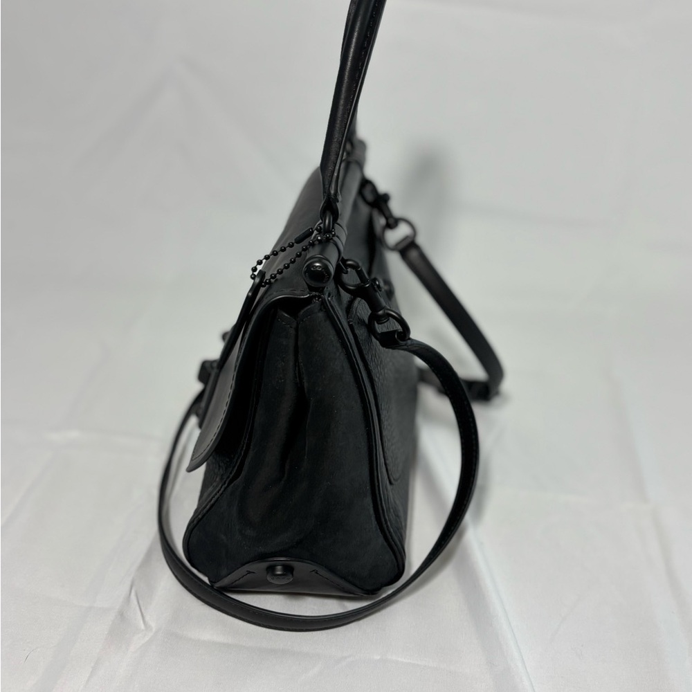 Coach Black Leather Satchel - Picture 4 of 9